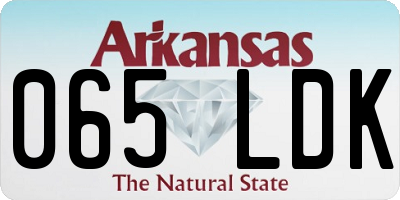 AR license plate 065LDK