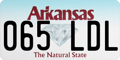AR license plate 065LDL