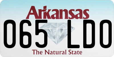 AR license plate 065LDO