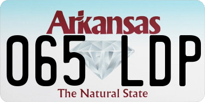 AR license plate 065LDP