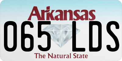 AR license plate 065LDS