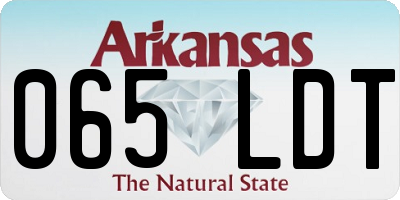 AR license plate 065LDT