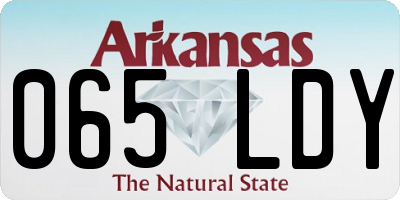 AR license plate 065LDY