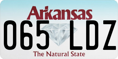 AR license plate 065LDZ