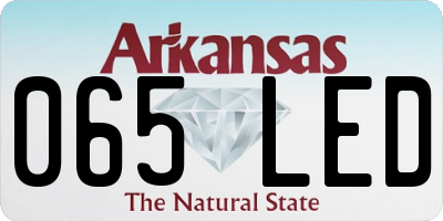 AR license plate 065LED