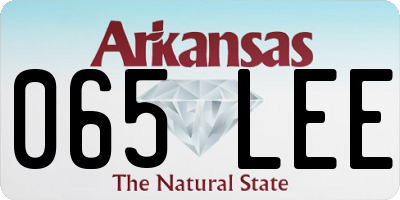 AR license plate 065LEE