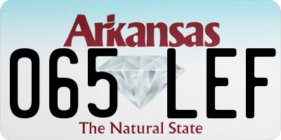 AR license plate 065LEF
