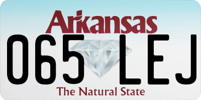 AR license plate 065LEJ