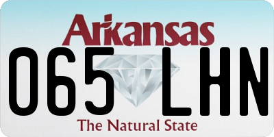 AR license plate 065LHN