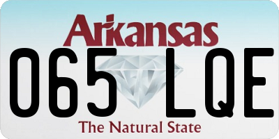 AR license plate 065LQE