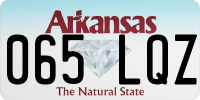 AR license plate 065LQZ