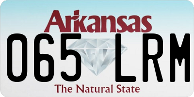 AR license plate 065LRM
