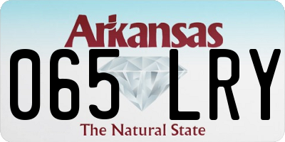 AR license plate 065LRY