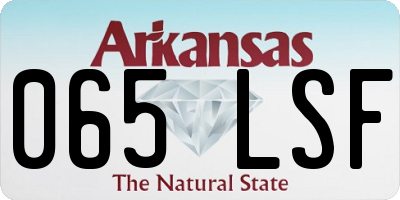 AR license plate 065LSF