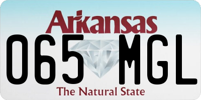 AR license plate 065MGL