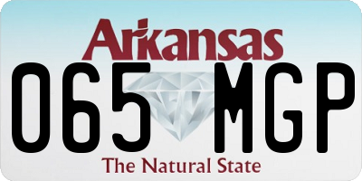AR license plate 065MGP