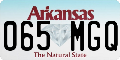 AR license plate 065MGQ