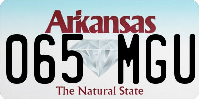 AR license plate 065MGU