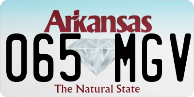 AR license plate 065MGV