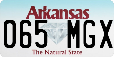 AR license plate 065MGX