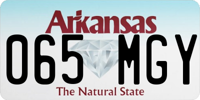 AR license plate 065MGY