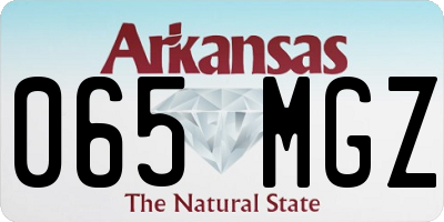AR license plate 065MGZ