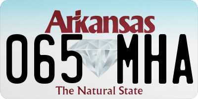 AR license plate 065MHA