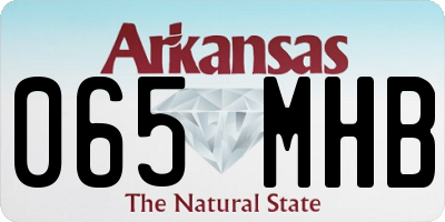 AR license plate 065MHB