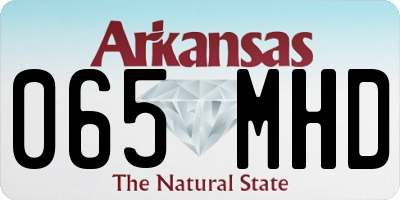 AR license plate 065MHD