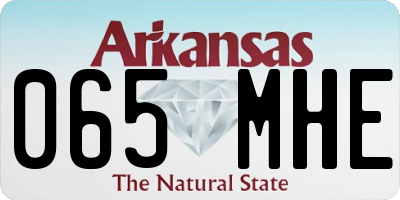 AR license plate 065MHE