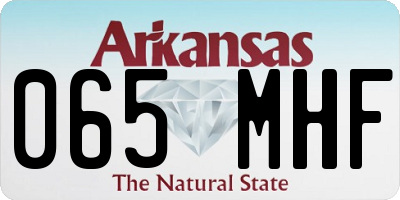 AR license plate 065MHF