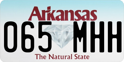 AR license plate 065MHH