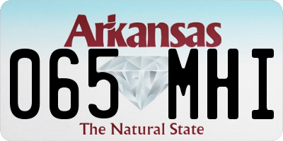 AR license plate 065MHI