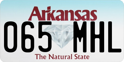 AR license plate 065MHL