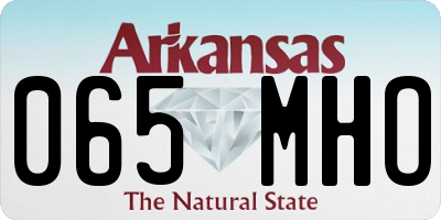 AR license plate 065MHO