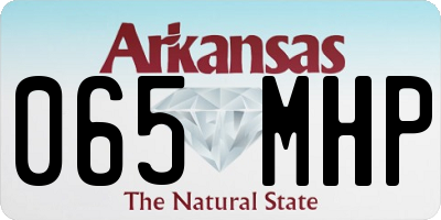AR license plate 065MHP