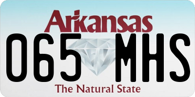 AR license plate 065MHS