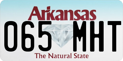 AR license plate 065MHT