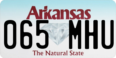 AR license plate 065MHU