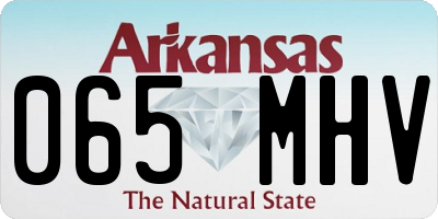 AR license plate 065MHV