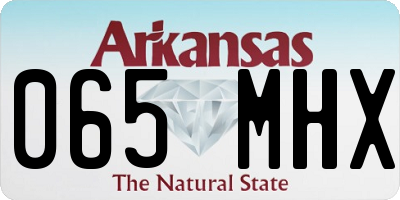 AR license plate 065MHX