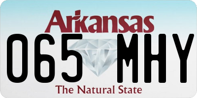 AR license plate 065MHY