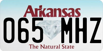 AR license plate 065MHZ