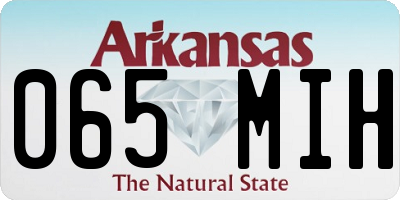 AR license plate 065MIH