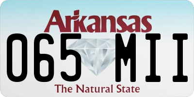 AR license plate 065MII