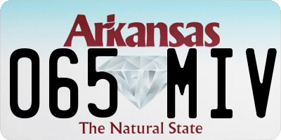 AR license plate 065MIV