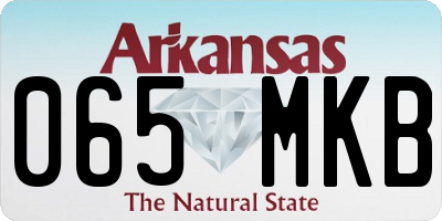 AR license plate 065MKB