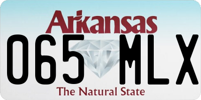 AR license plate 065MLX