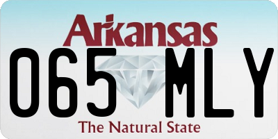 AR license plate 065MLY