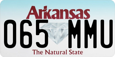 AR license plate 065MMU